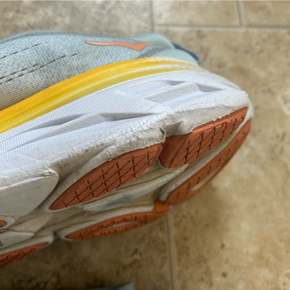 HOKA Bondi 8 Max Cushioned Road Running Shoes Women’s Size 11 Aqua NO INSOLES - Picture 12 of 16